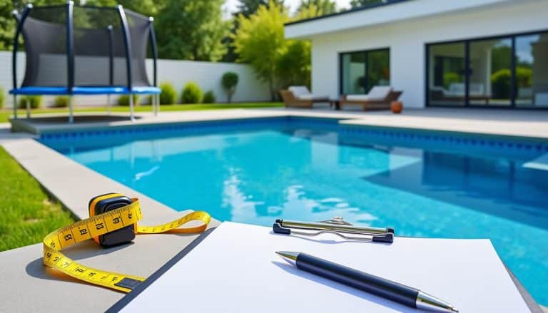 Piscine et trampoline : les déclarations à faire